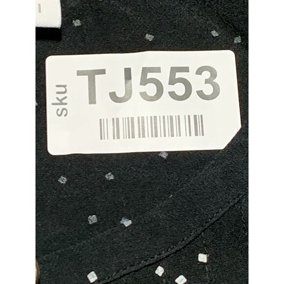 J. Jill Pure Jill Blouse Top Women Size S Black Polka Dot 100% Rayon Button Up - Picture 13 of 13